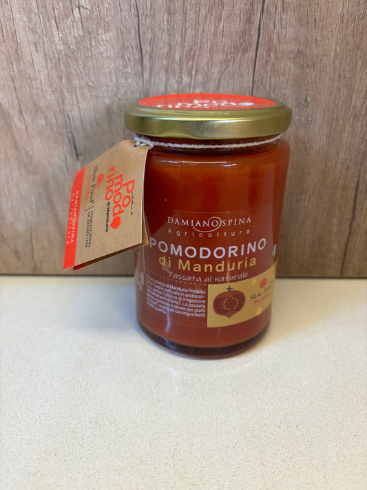 POMODORINO DI MANDURIA PRESIDIO SLOW FOOD PASSATA 330GR