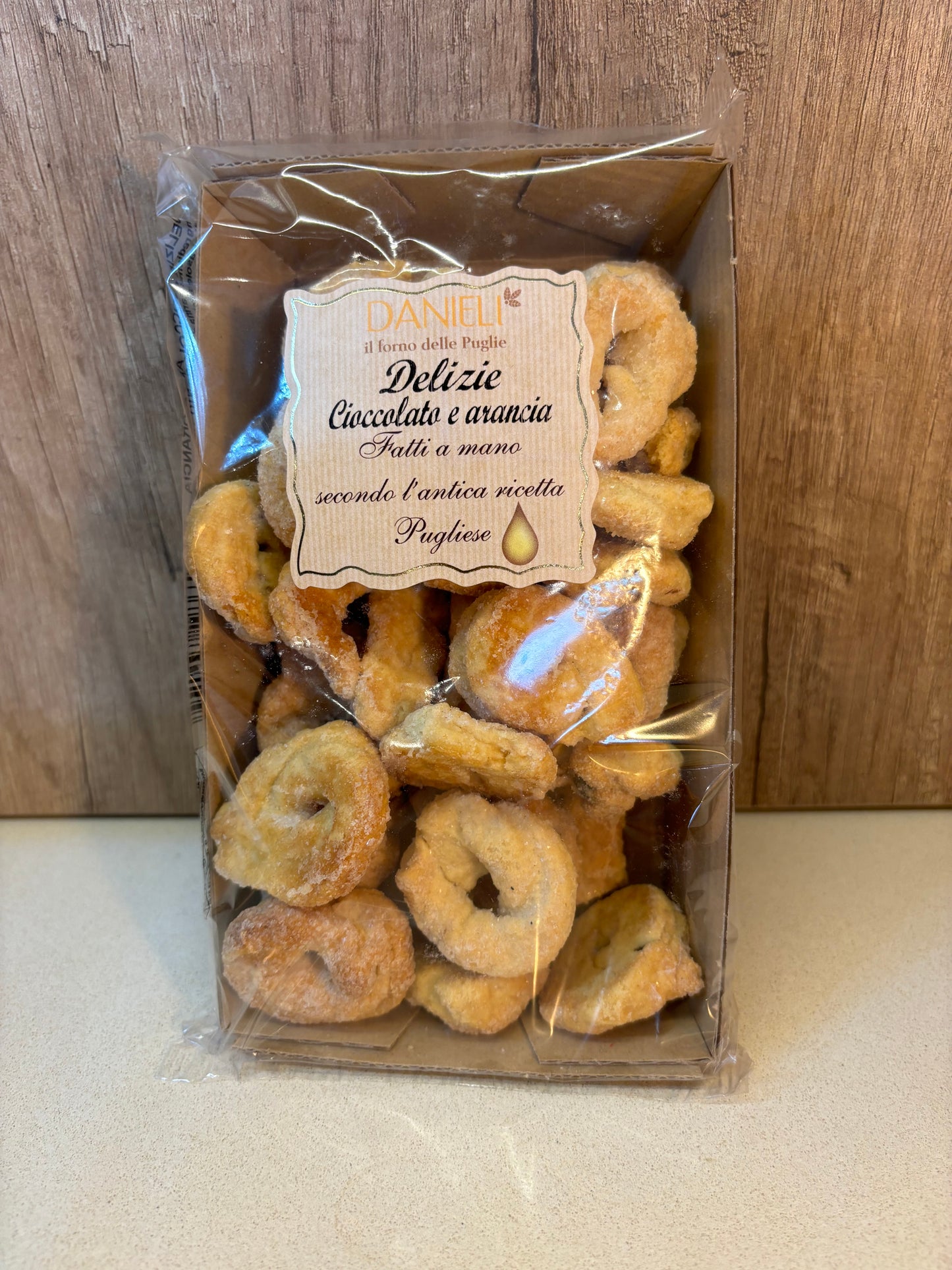 TARALLI DOLCI delizie cioccolato e arancia 250GR